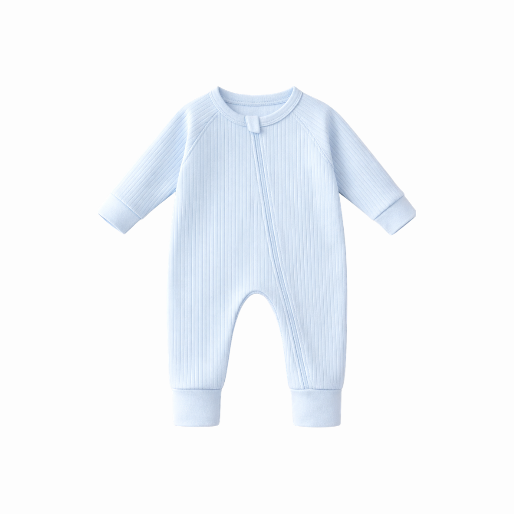 Confetti Kidz - Soft Blue Ribb Zipsuit