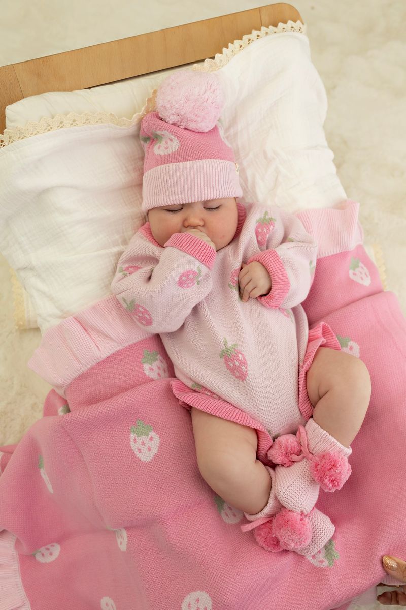 Confetti Kidz - Strawberry Kisses Knit Romper