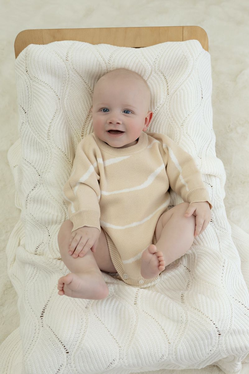 Confetti Kidz - Tide Stripe Knit Romper