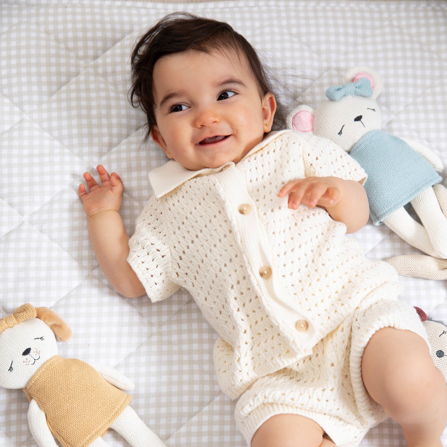 Living Textiles - Knitted Animal Toy- Molly the Mouse