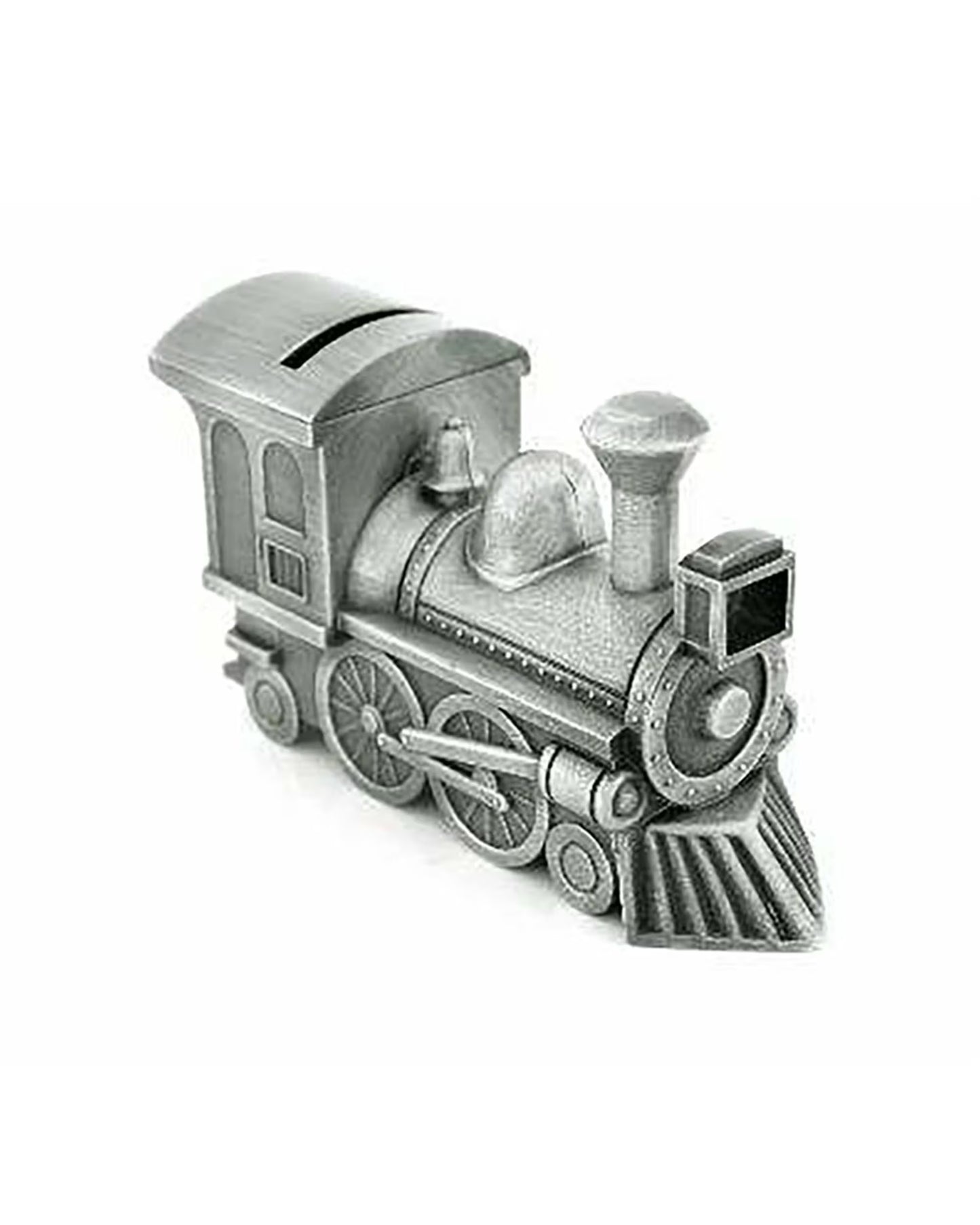 Pewter Plate Train Money Bank
