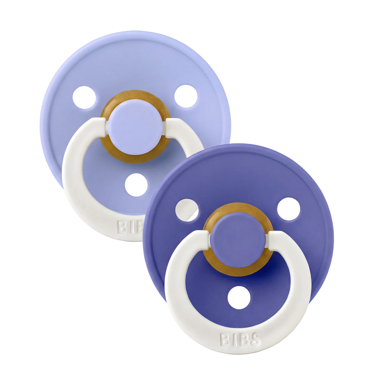 BIBS Round Glow Dummies - Hush/Grape