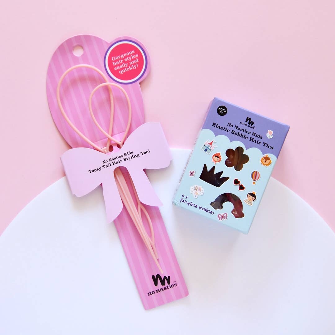 no nasties kids - Topsy Tail Hair Styling Tool Pink