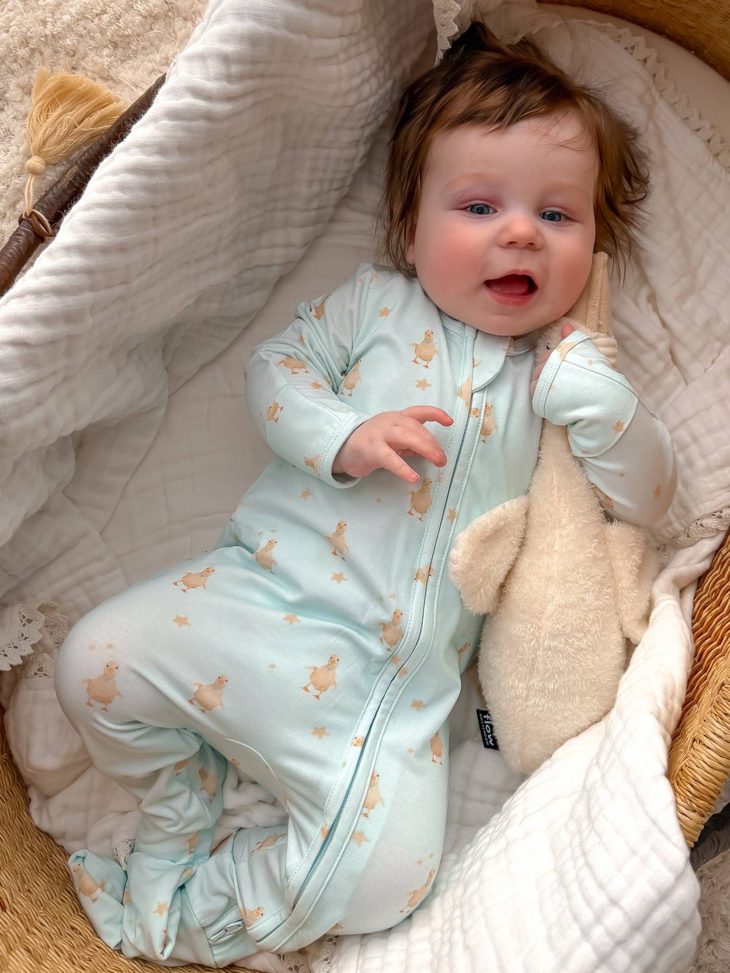 Elke & Indigo - Bamboo/Organic Cotton Growsuit - Little Duck