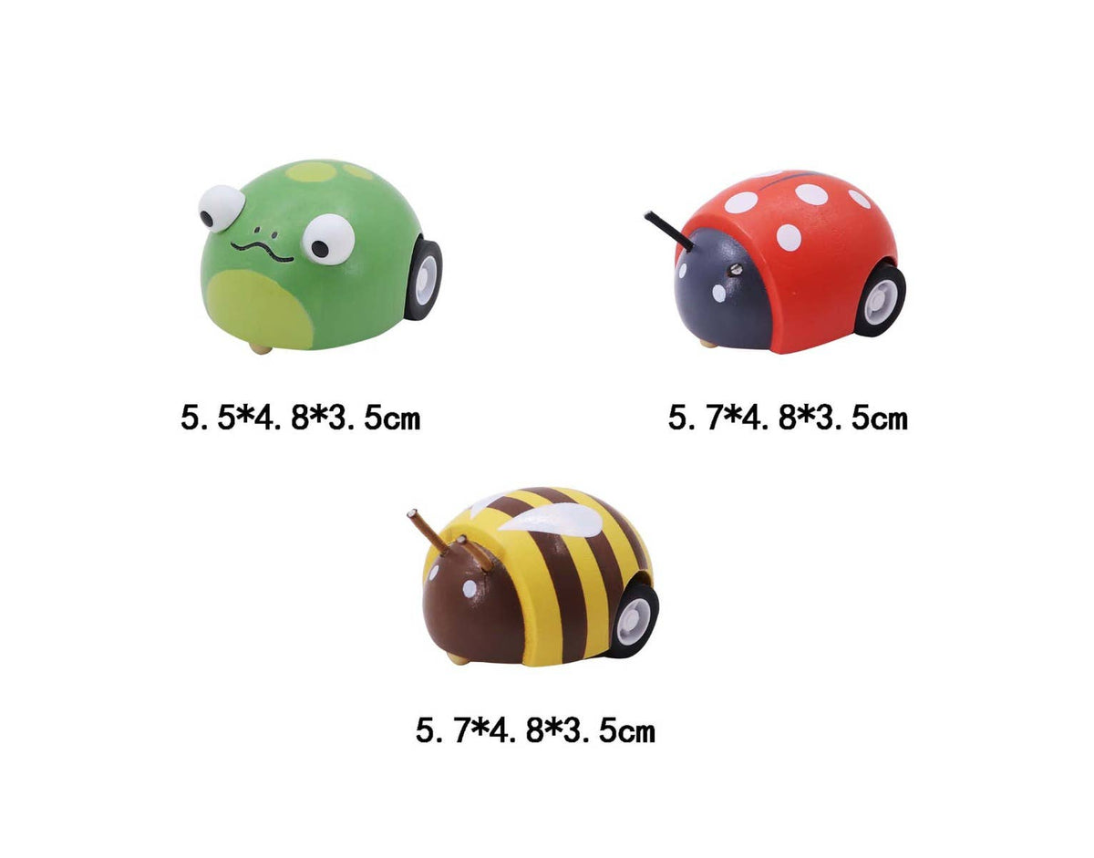 Wooden Pull Back Animal - 1pc