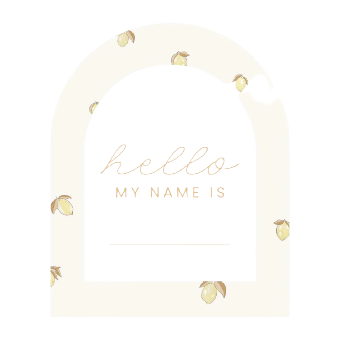 The Beige Collective - Baby Milestone Cards | Lemon & Creme