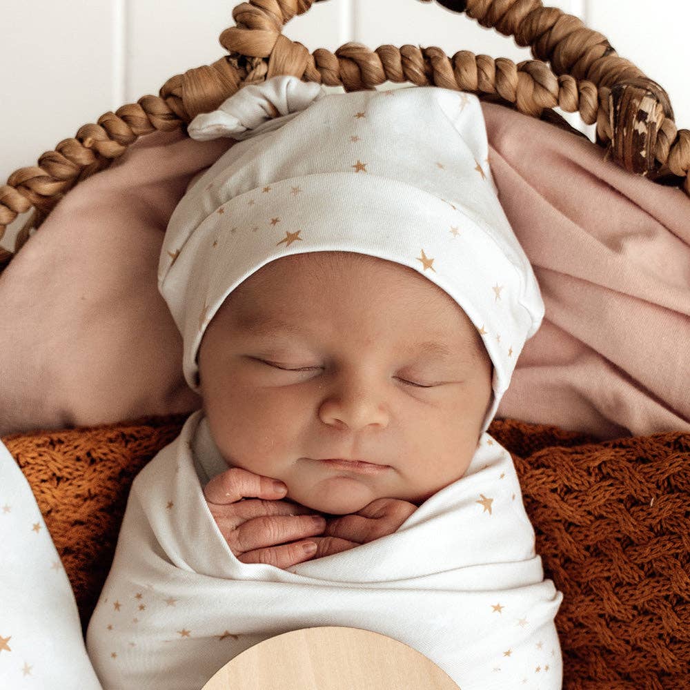 Snuggle Hunny - Stardust Organic Knotted Beanie