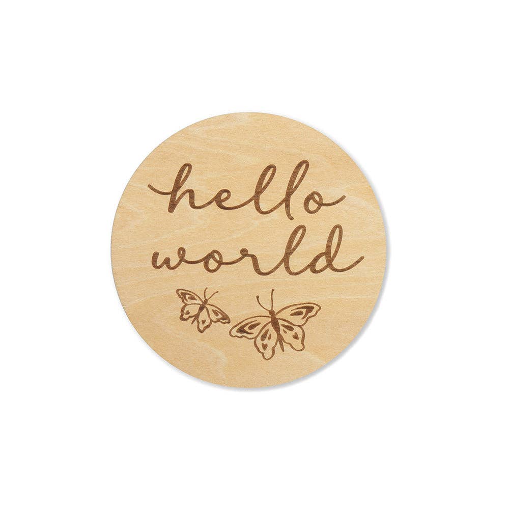 Snuggle Hunny - Butterfly Wooden Milestone Cards