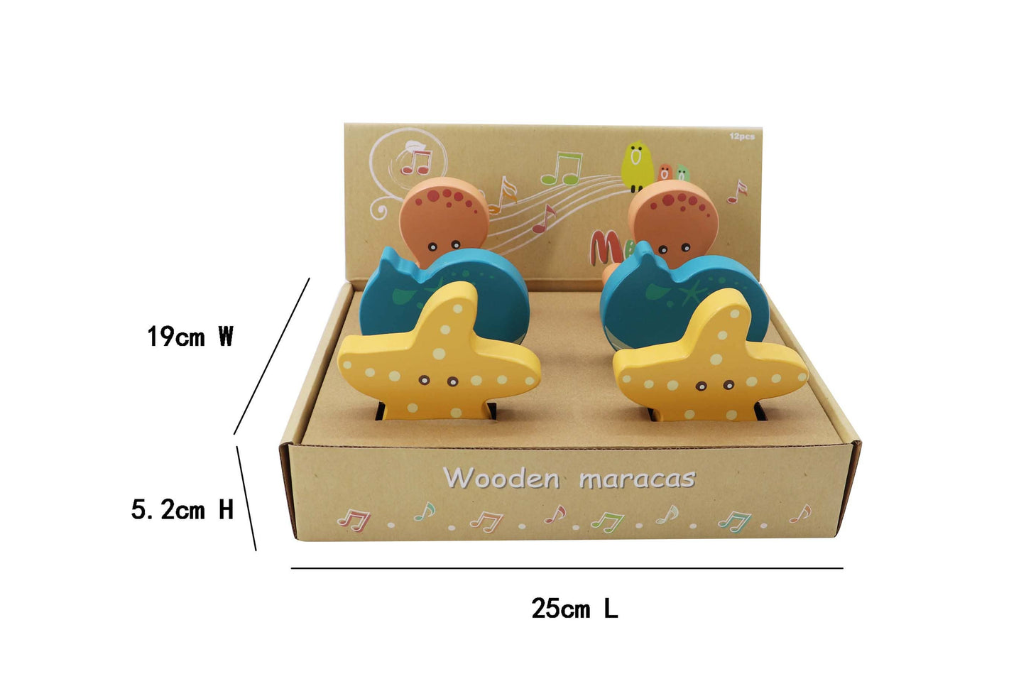 ToysLink - Wooden Sea Animal Maracas