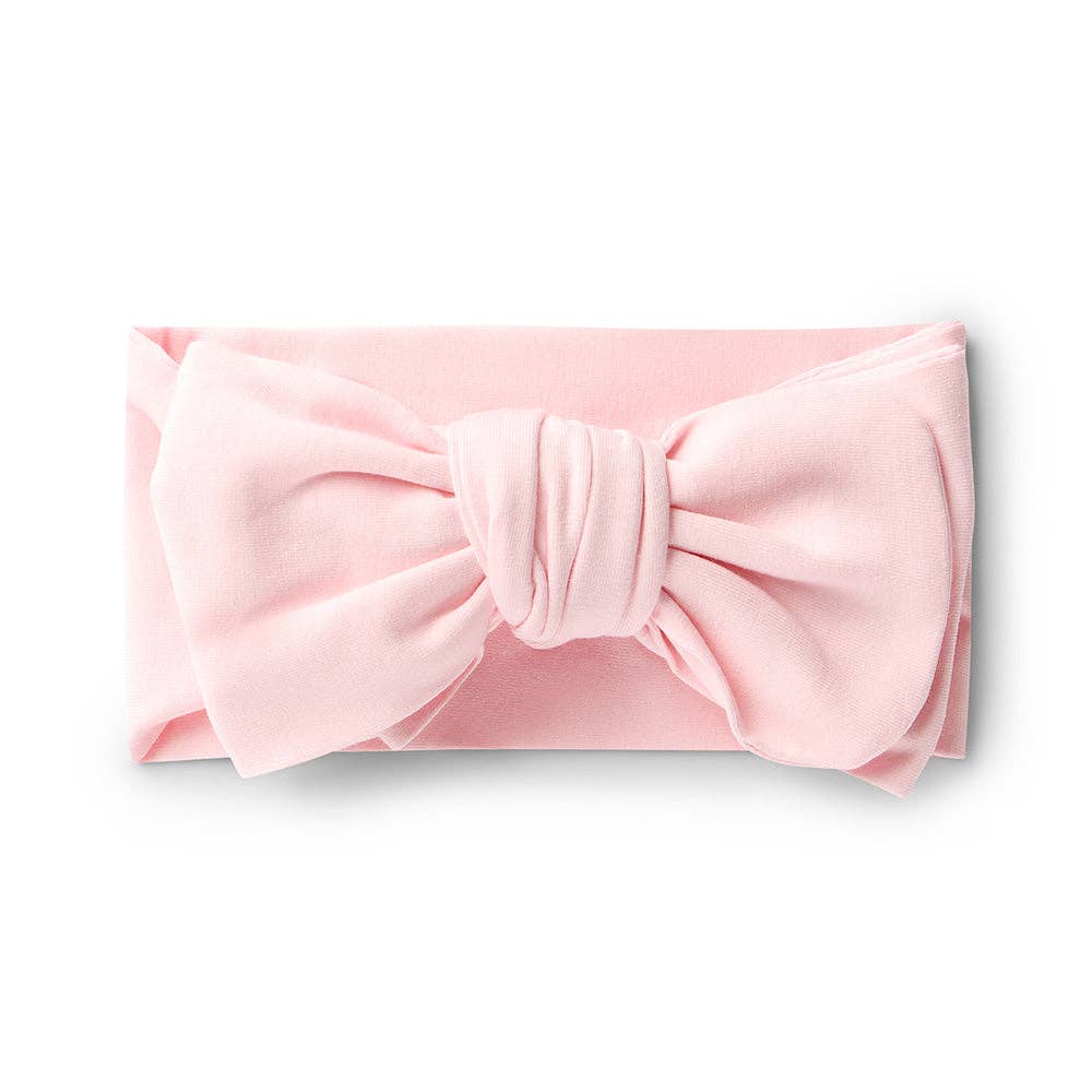 Snuggle Hunny - Baby Pink Organic Oversized Bow