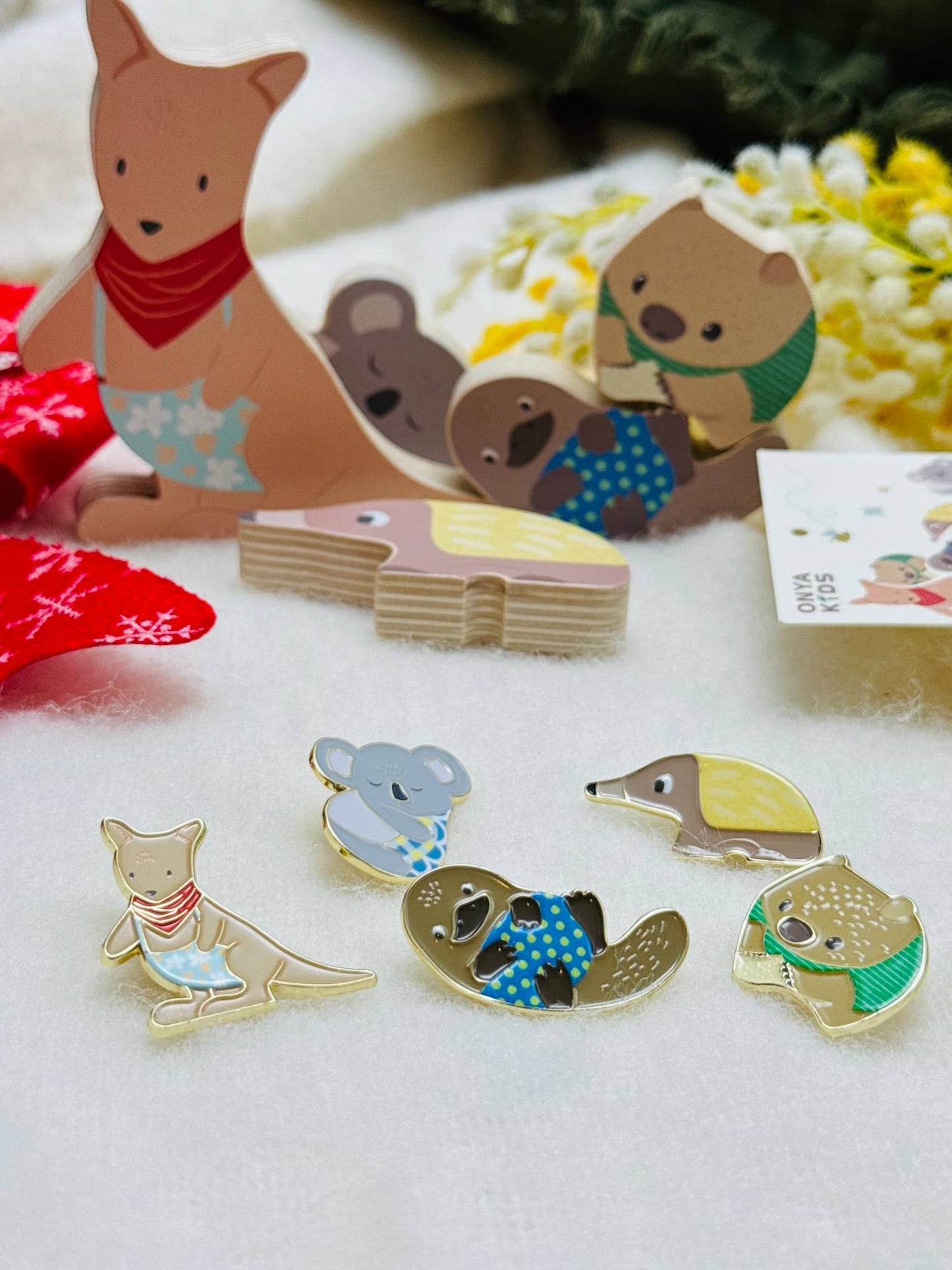 ToysLink - Wooden Aussie Animal Puzzle (Stacking Toy)