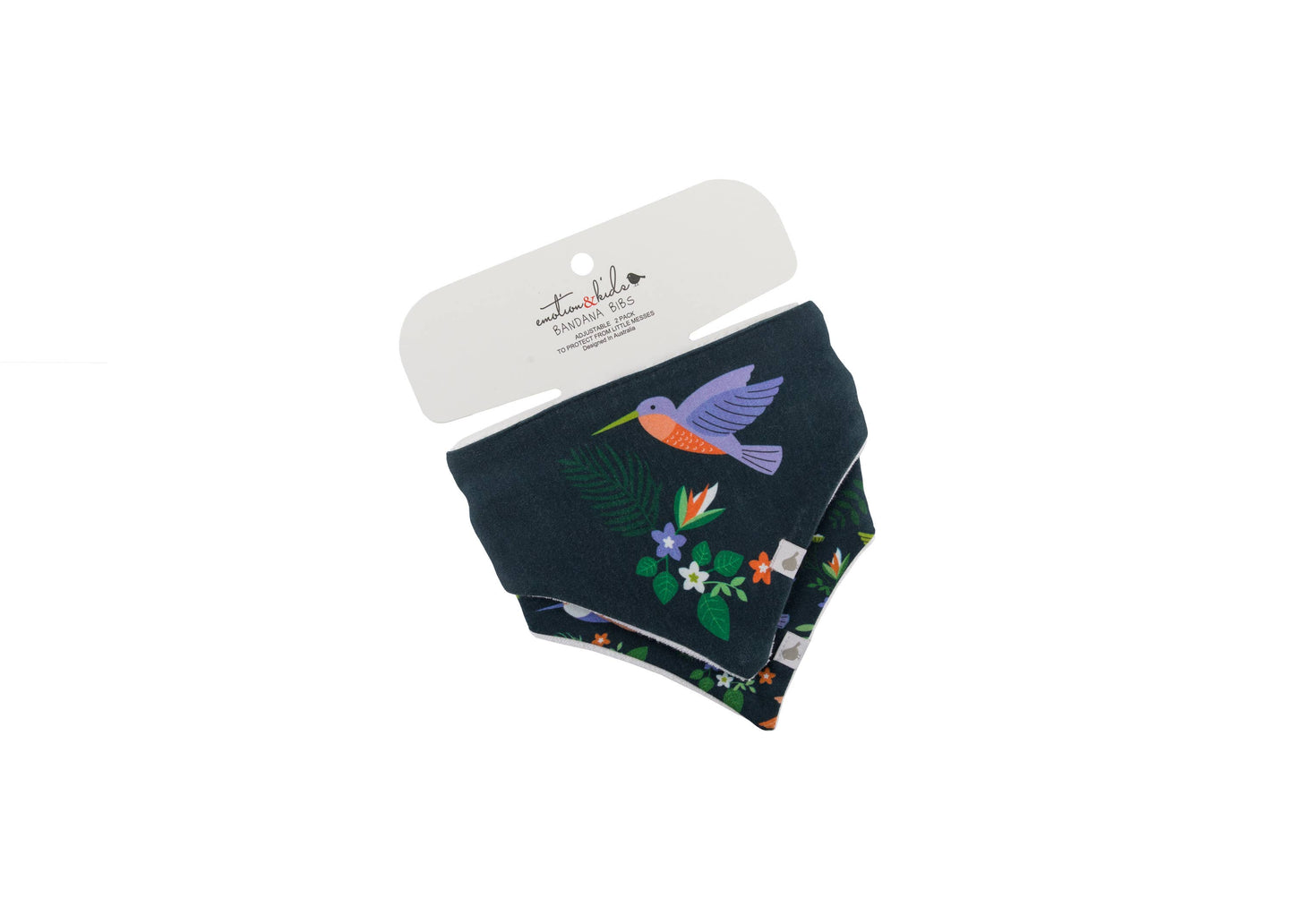 Emotions & Kids - Hummingbirds Organic Cotton Bandana Bibs