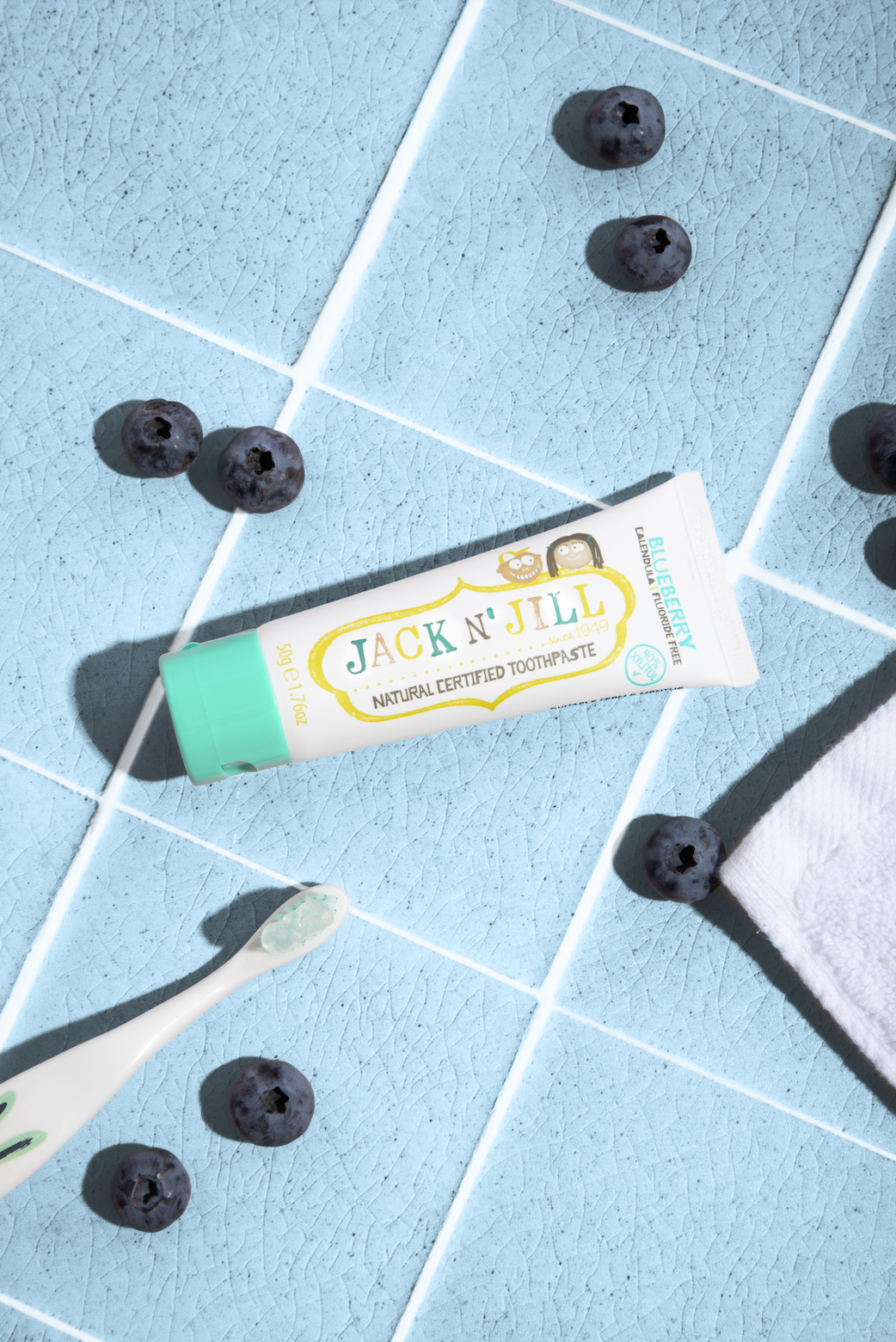 Jack N' Jill Kids - Jack N' Jill Natural Certified Toothpaste Blueberry 50g