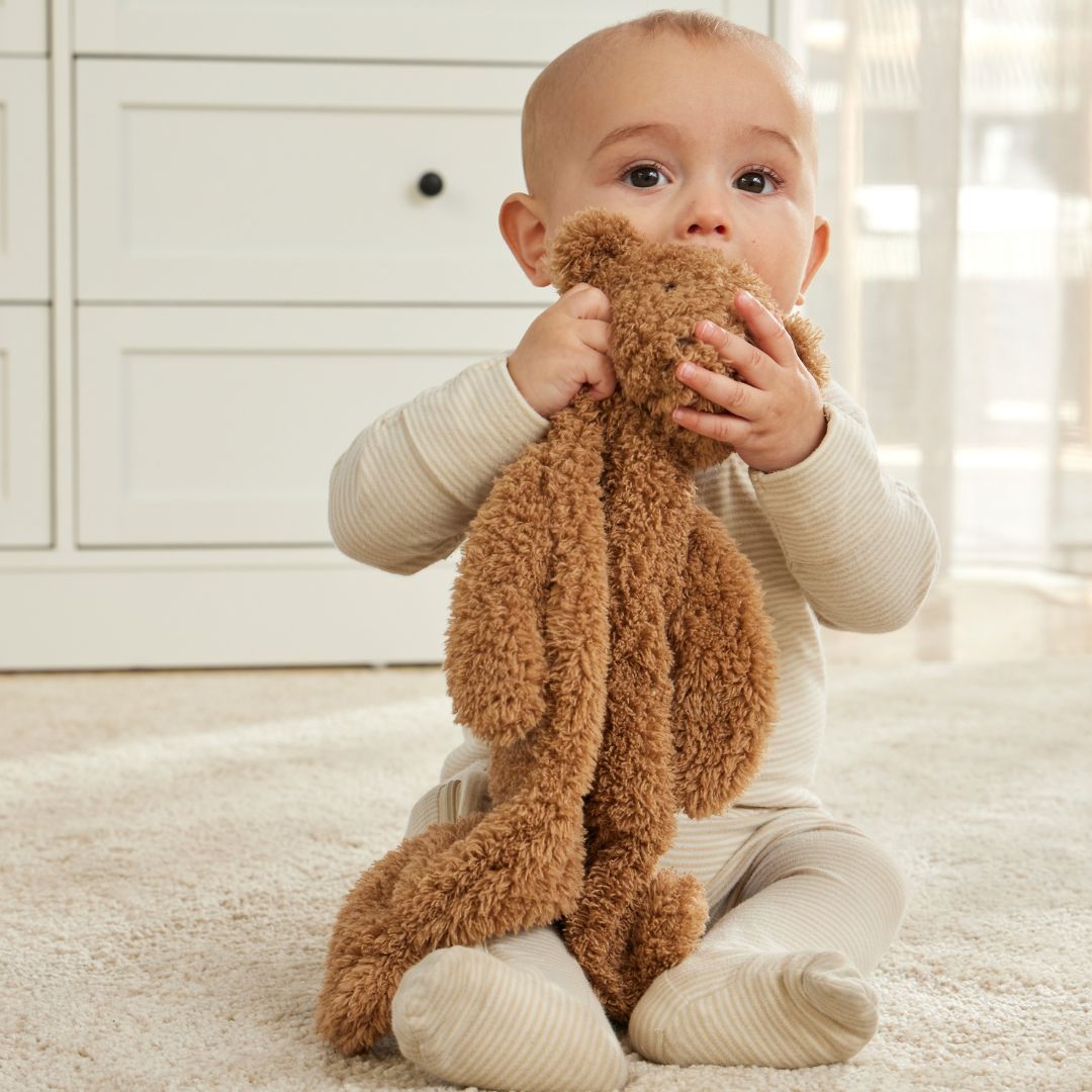 Cuddly Bear Comforter styled