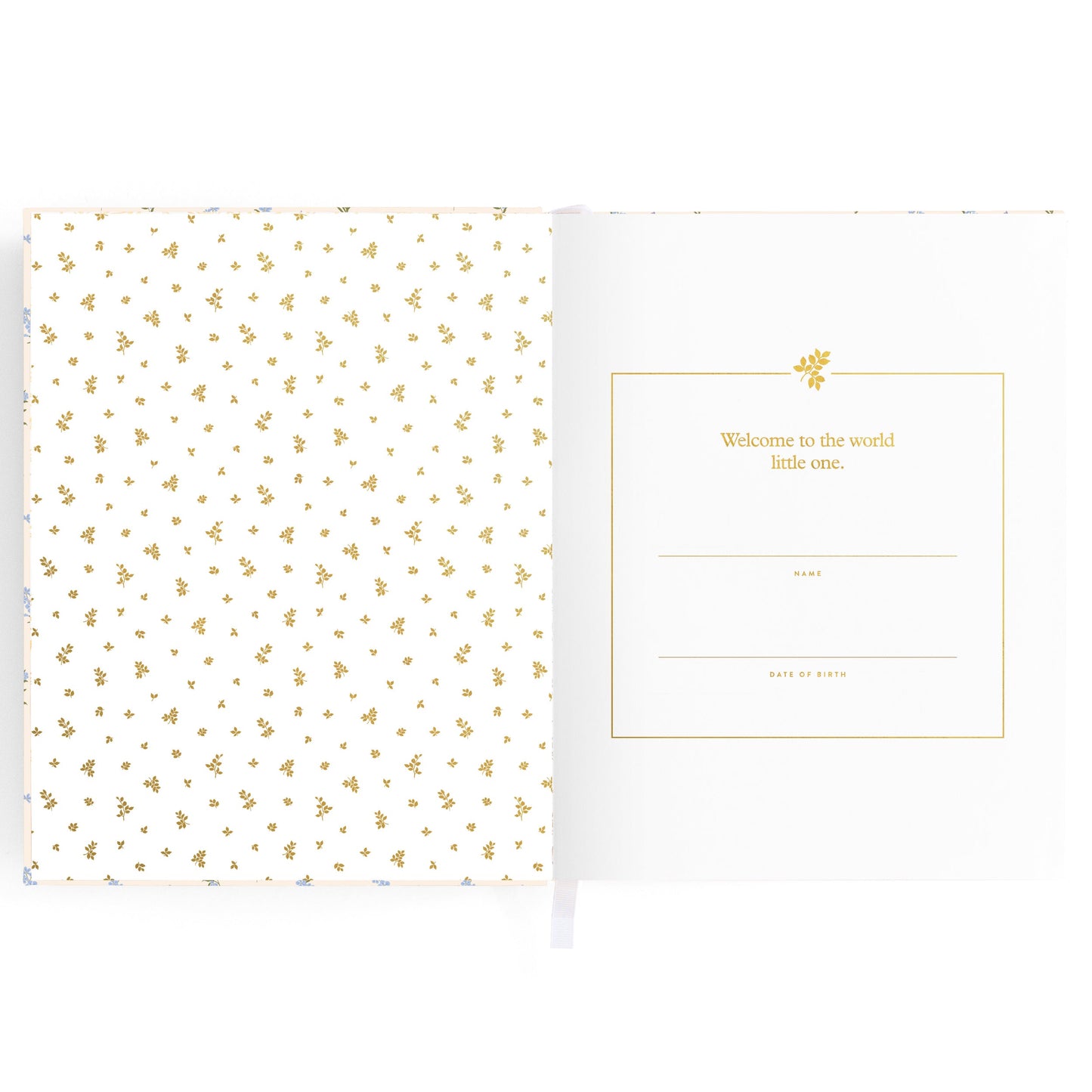 Fox & Fallow Baby Book Bellflower interior pages