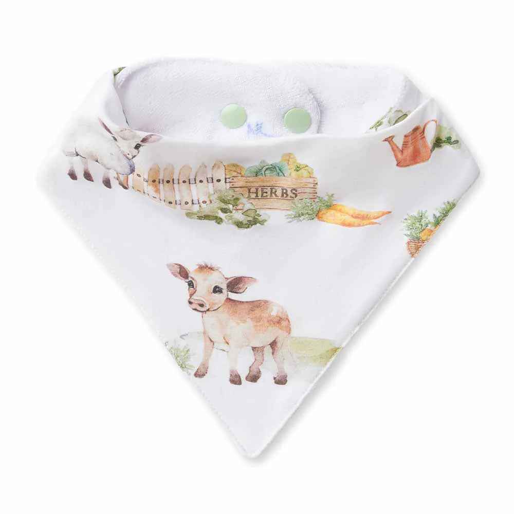 Snuggle Hunny - Farm Organic Dribble Bib
