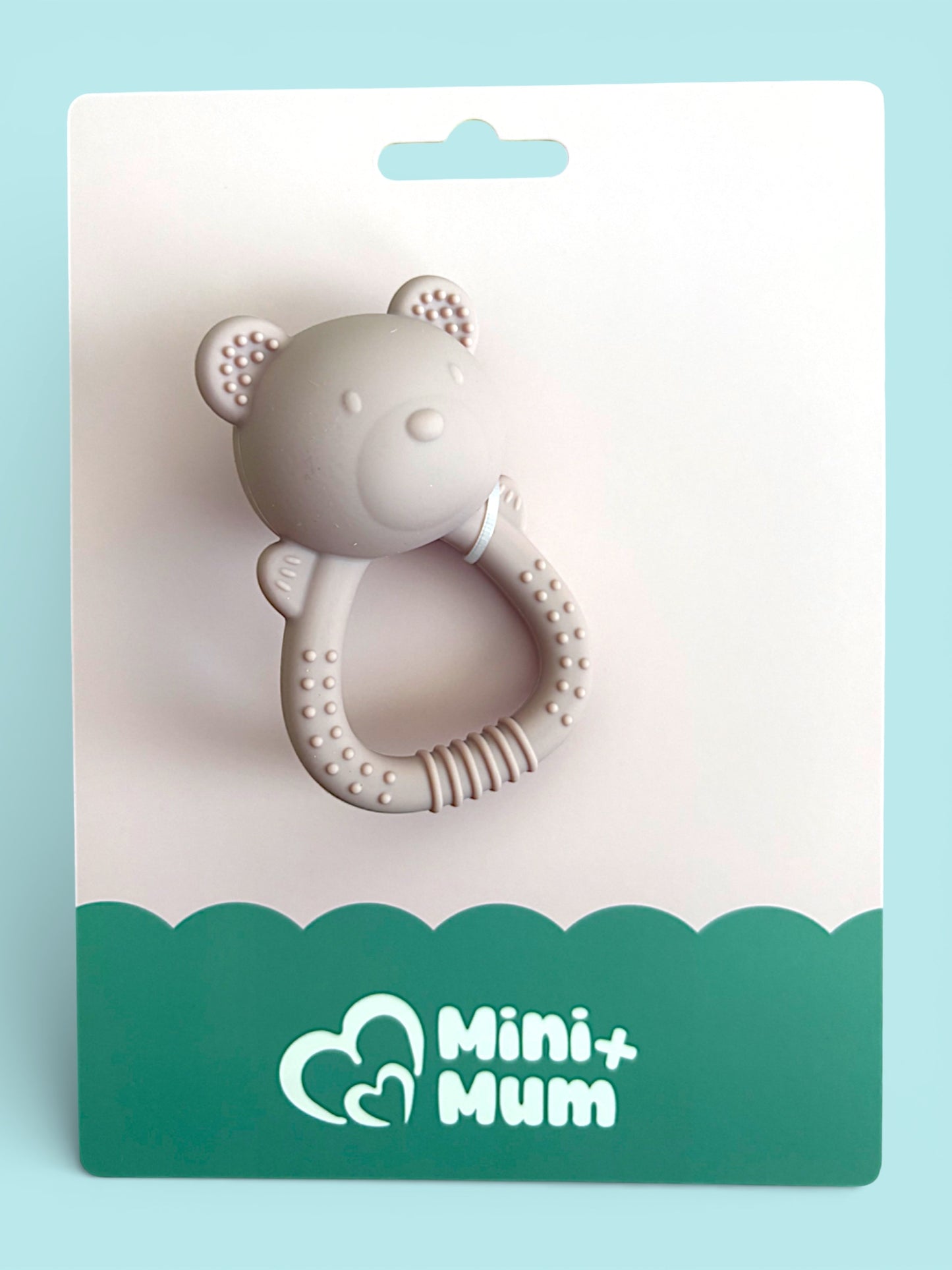 Baby Bear Silicone Teething Rattle