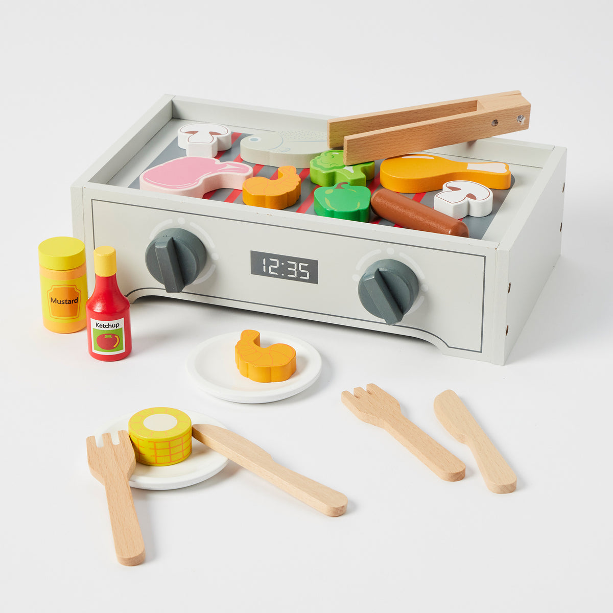 Zookabee Wooden Tabletop BBQ Set (NAWT733)
