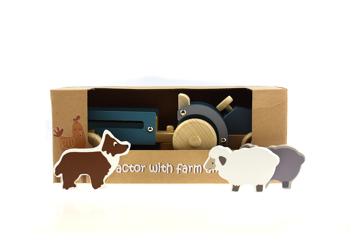 Kaper Kidz - Wooden Tractor with Sheep Dog