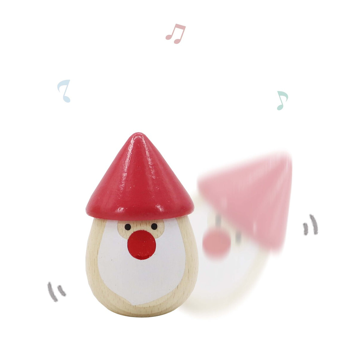 Christmas Santa Maraca Shaker alt view