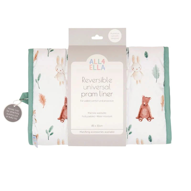 All4Ella - Universal Pram Liner - Forest Friends