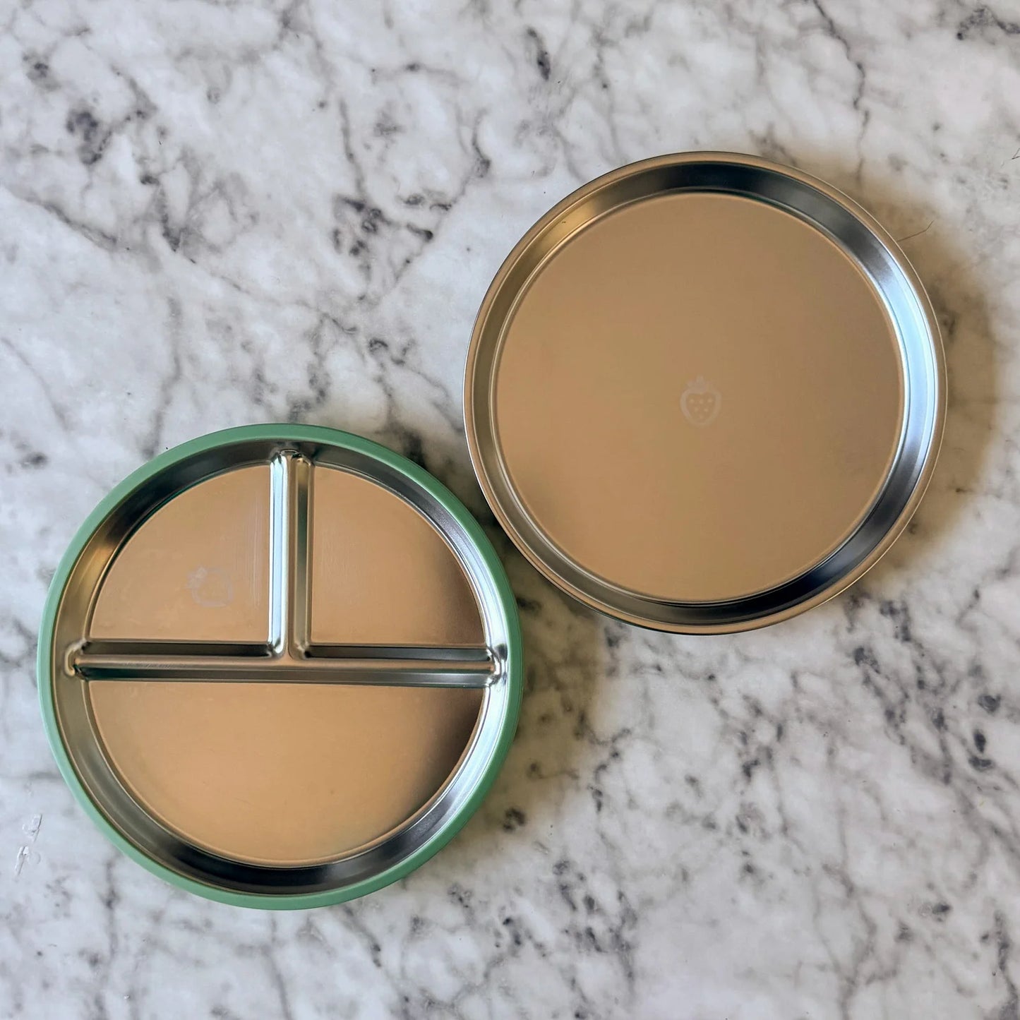 Biggie Stainless Steel Suction Plate Set