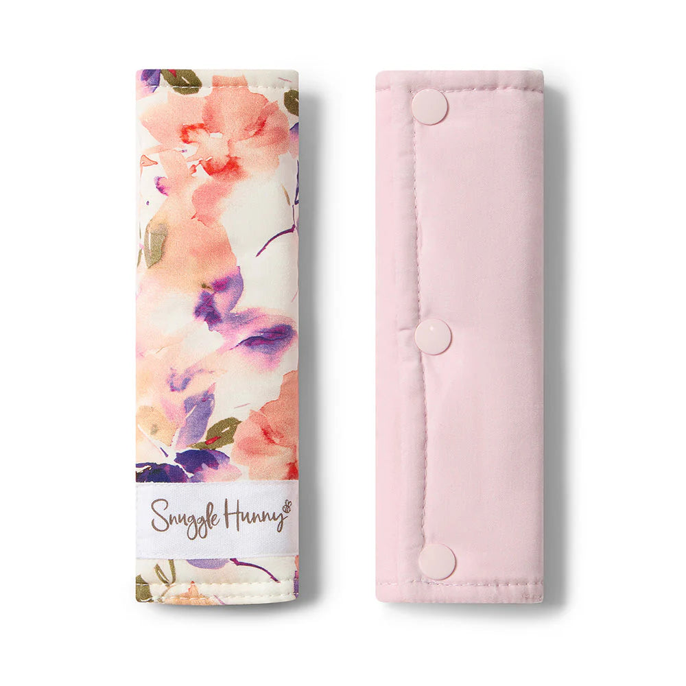 Snuggle Hunny - Blushing Beauty Universal Reversible Pram Strap Covers
