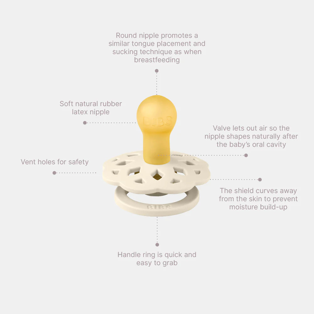 BIBS - Boheme Dummies - Vanilla/Dark Oak