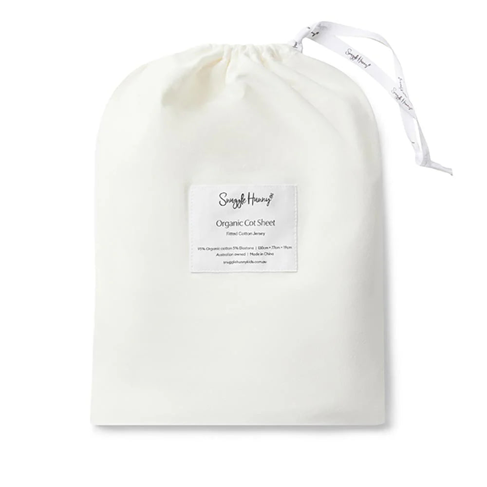 Milk Organic Fitted Cot Sheet