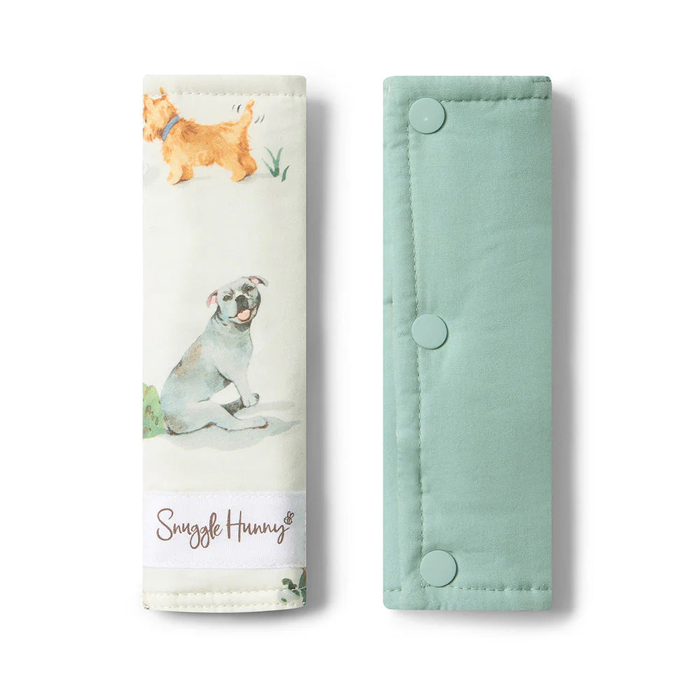 Snuggle Hunny - Dog Park Universal Reversible Pram Strap Covers