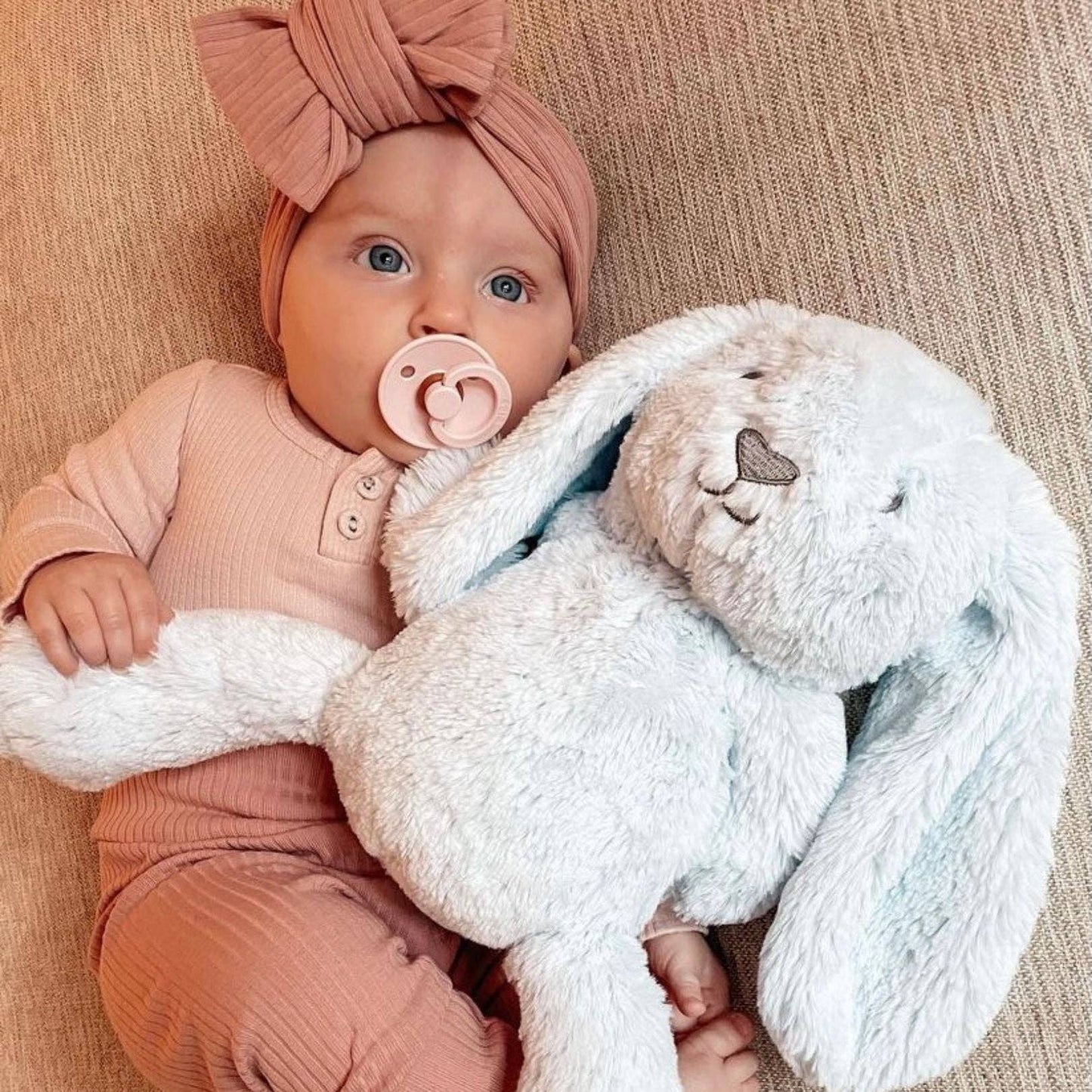 Baxter Blue Bunny Soft Toy 13.5"/34cm