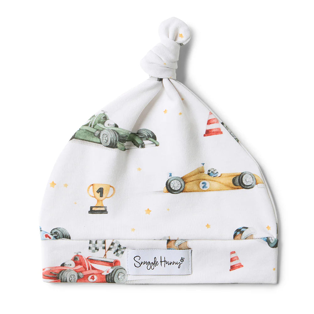 Snuggle Hunny - Little Racers Organic Knotted Beanie