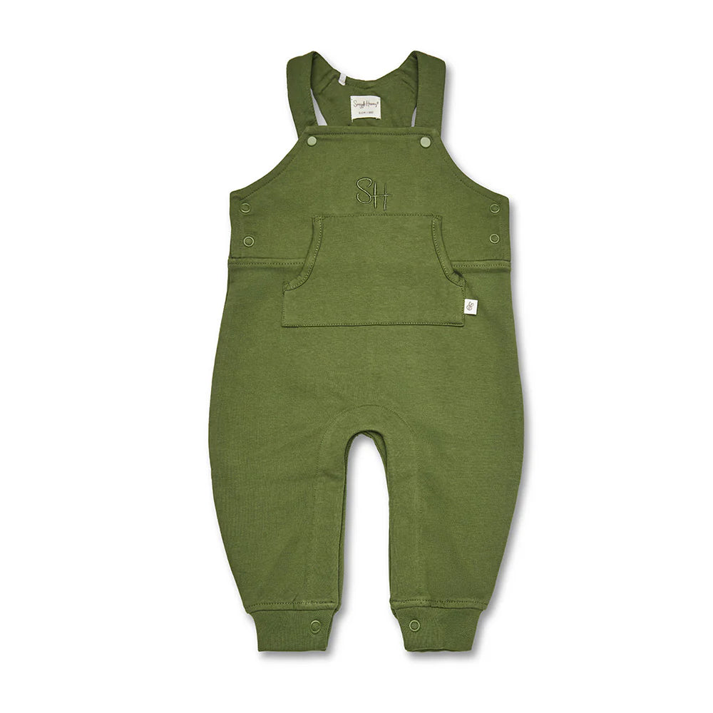 Snuggle Hunny - Olive Organic Joey Overalls