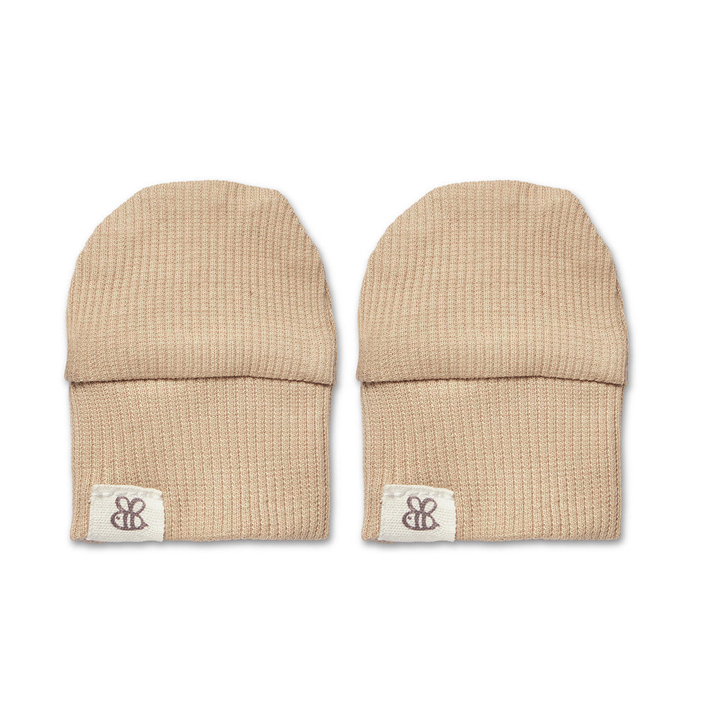 Pebble Organic Cotton Rib Mittens