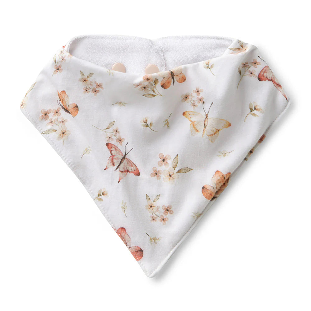 Snuggle Hunny - Butterfly Organic Dribble Bib