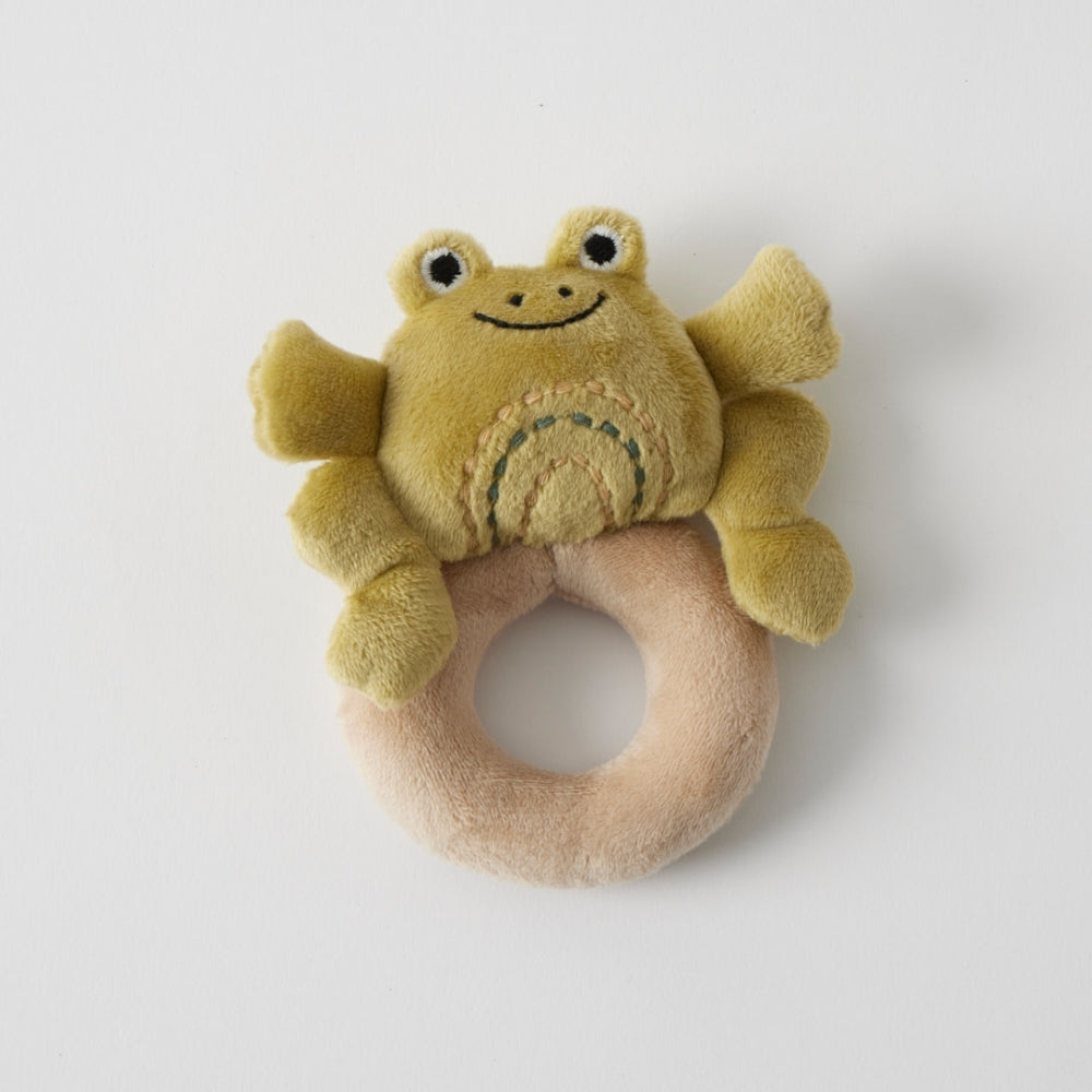 Jiggle & Giggle Soft Grip Baby Rattle Fred Frog