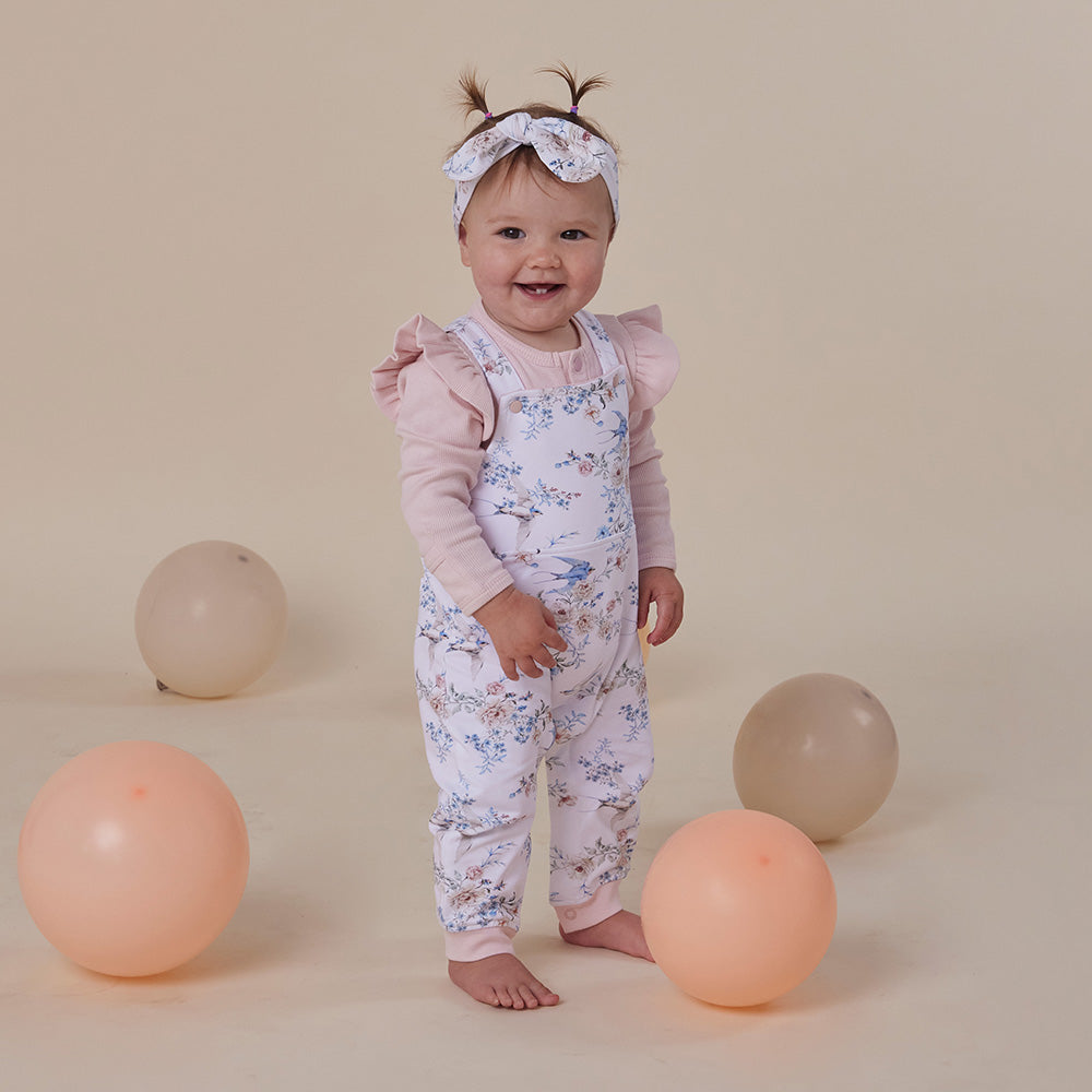 Sweet Swallows Snuggle Overalls