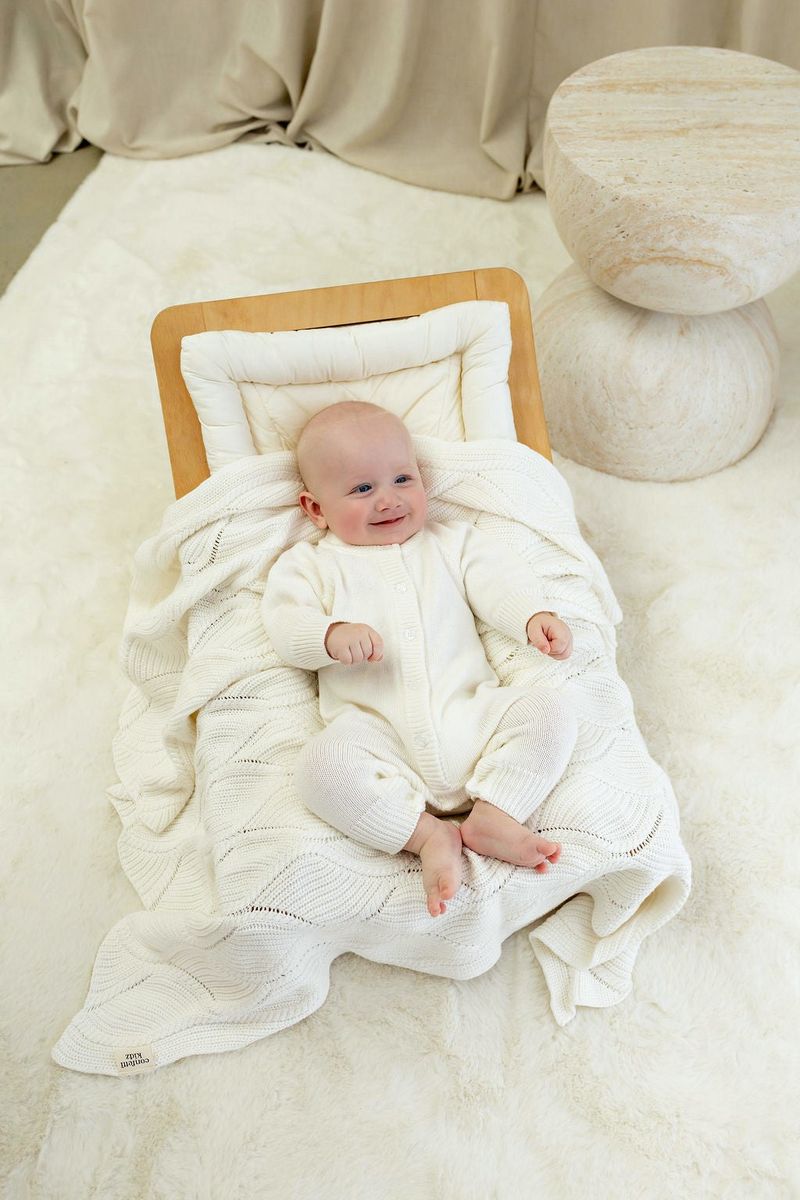 Confetti Kidz - Classic Knit Romper - Milk