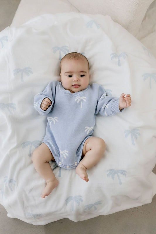 Confetti Kidz - Beach Palms Knit Romper