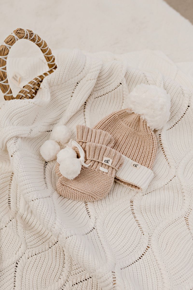 Confetti Kidz - Baby Knit Beanie Biscotti