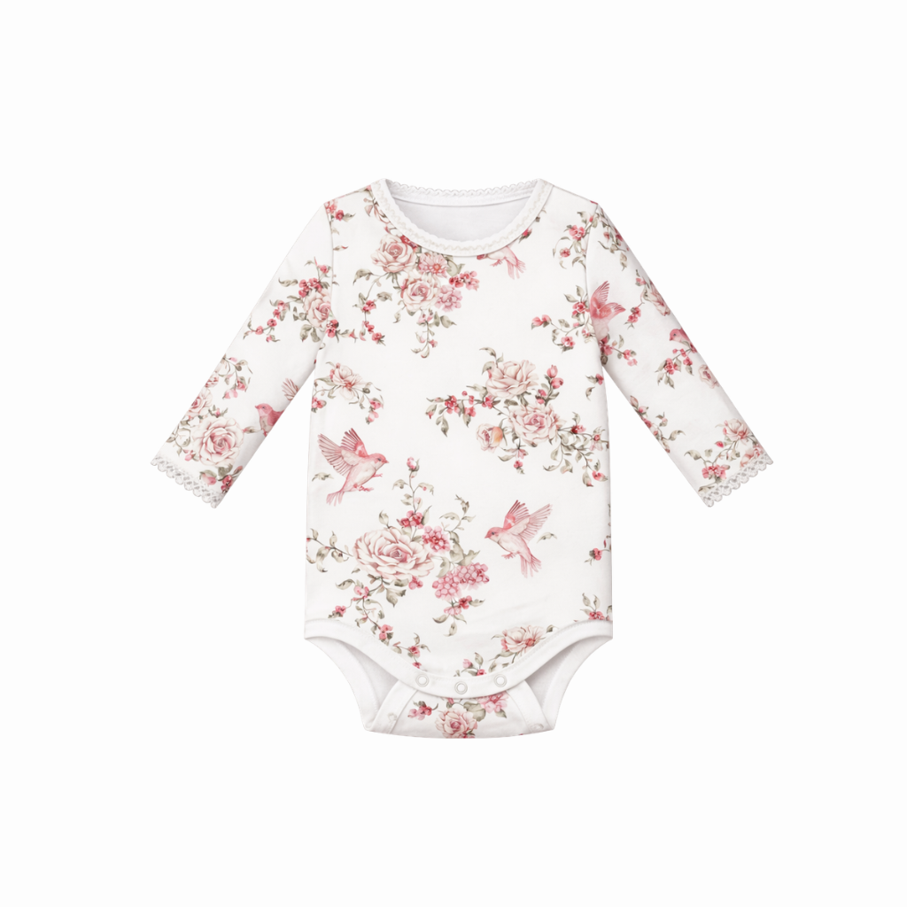 Confetti Kidz - Rose Garden - Long Sleeve Bodysuit