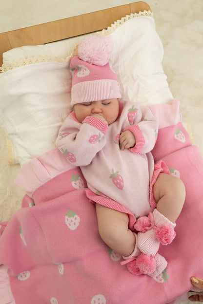Confetti Kidz - Strawberry Kisses Knit Romper