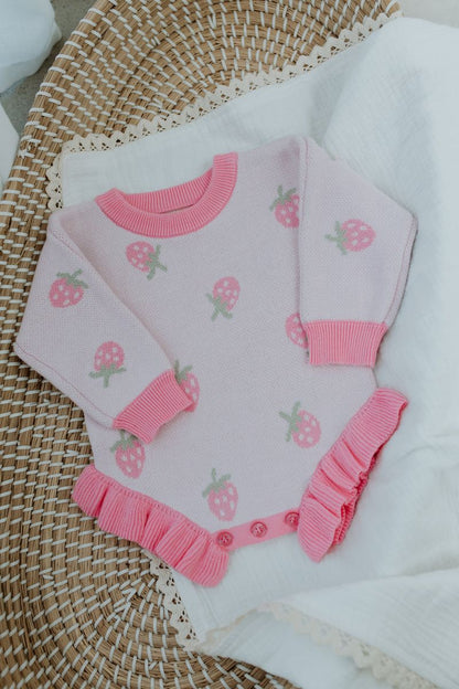 Confetti Kidz - Strawberry Kisses Knit Romper