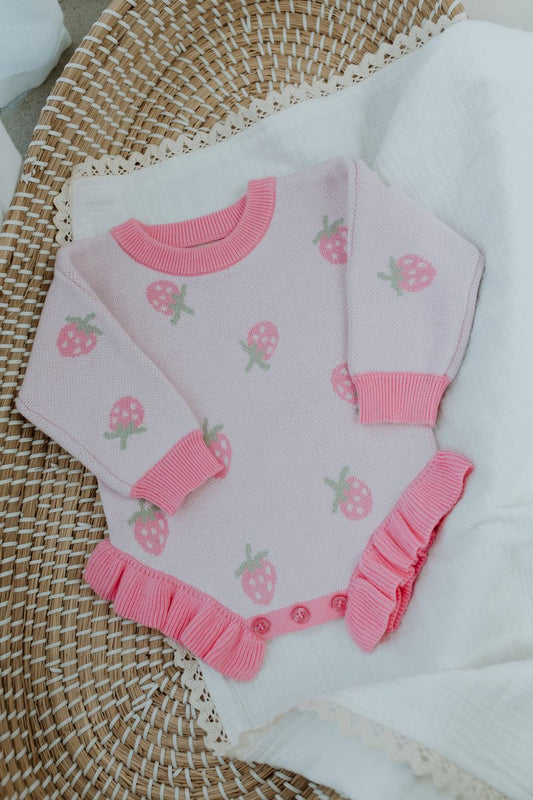 Confetti Kidz - Strawberry Kisses Knit Romper