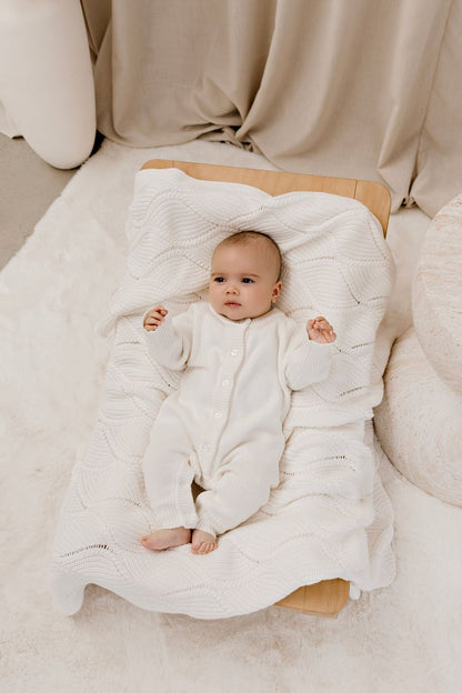 Confetti Kidz - Classic Knit Romper - Milk