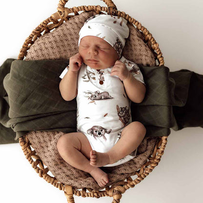 Snuggle Hunny - Koala Organic Knotted Beanie