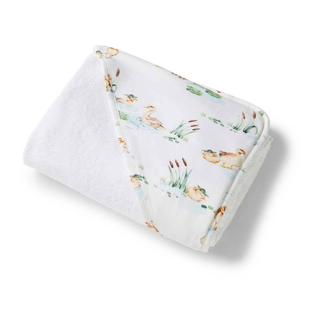 Snuggle Hunny - Duck Pond Organic Hooded Baby Towel