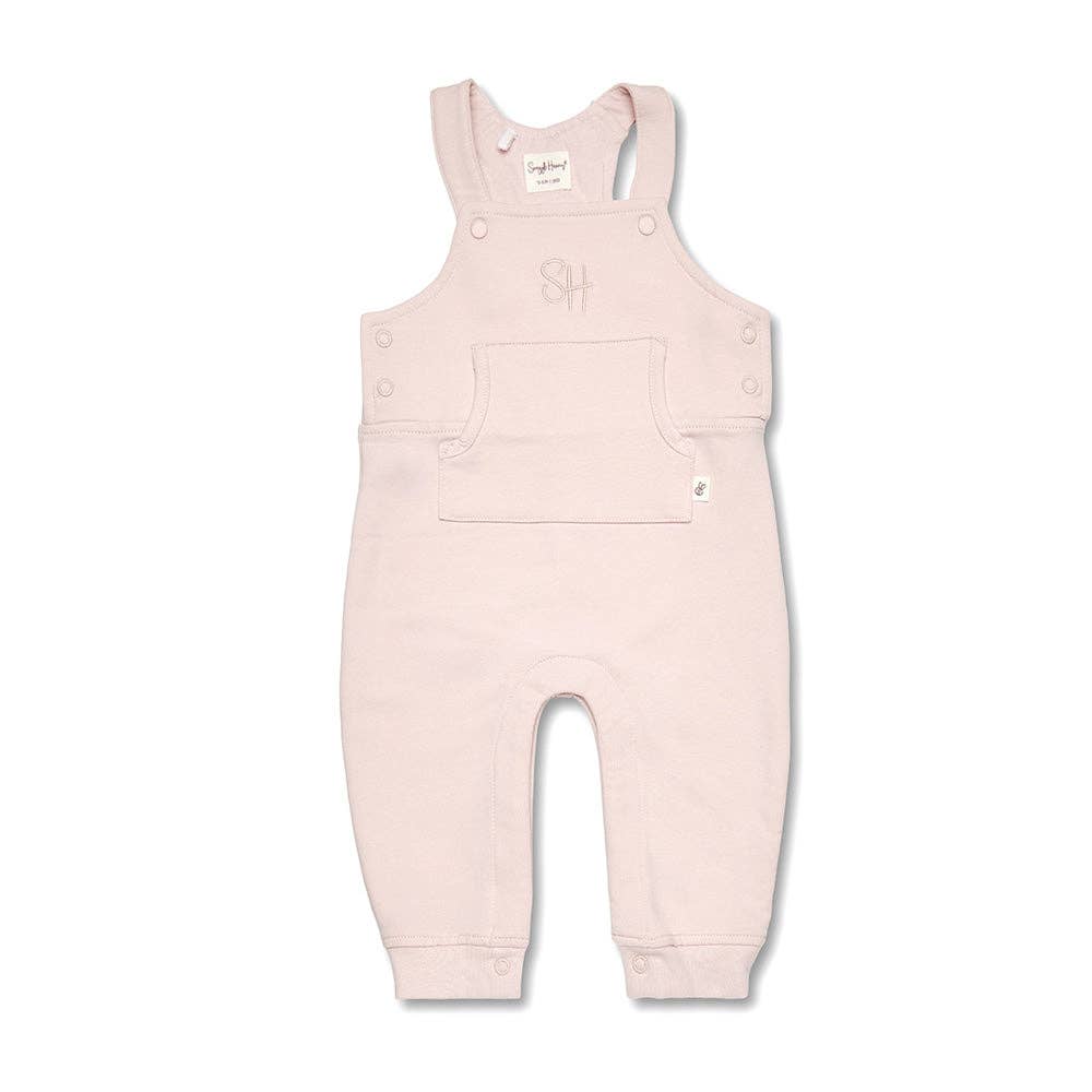 Snuggle Hunny - Baby Pink Organic Joey Overalls