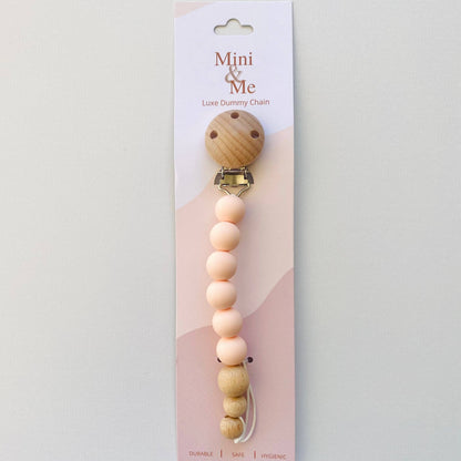 Cuddle Bug & Co - Mini & Me Luxe Dummy Chain Marshmallow