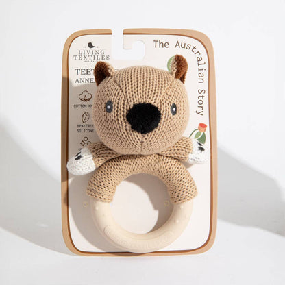 Living Textiles - Ring Rattle - Wombat